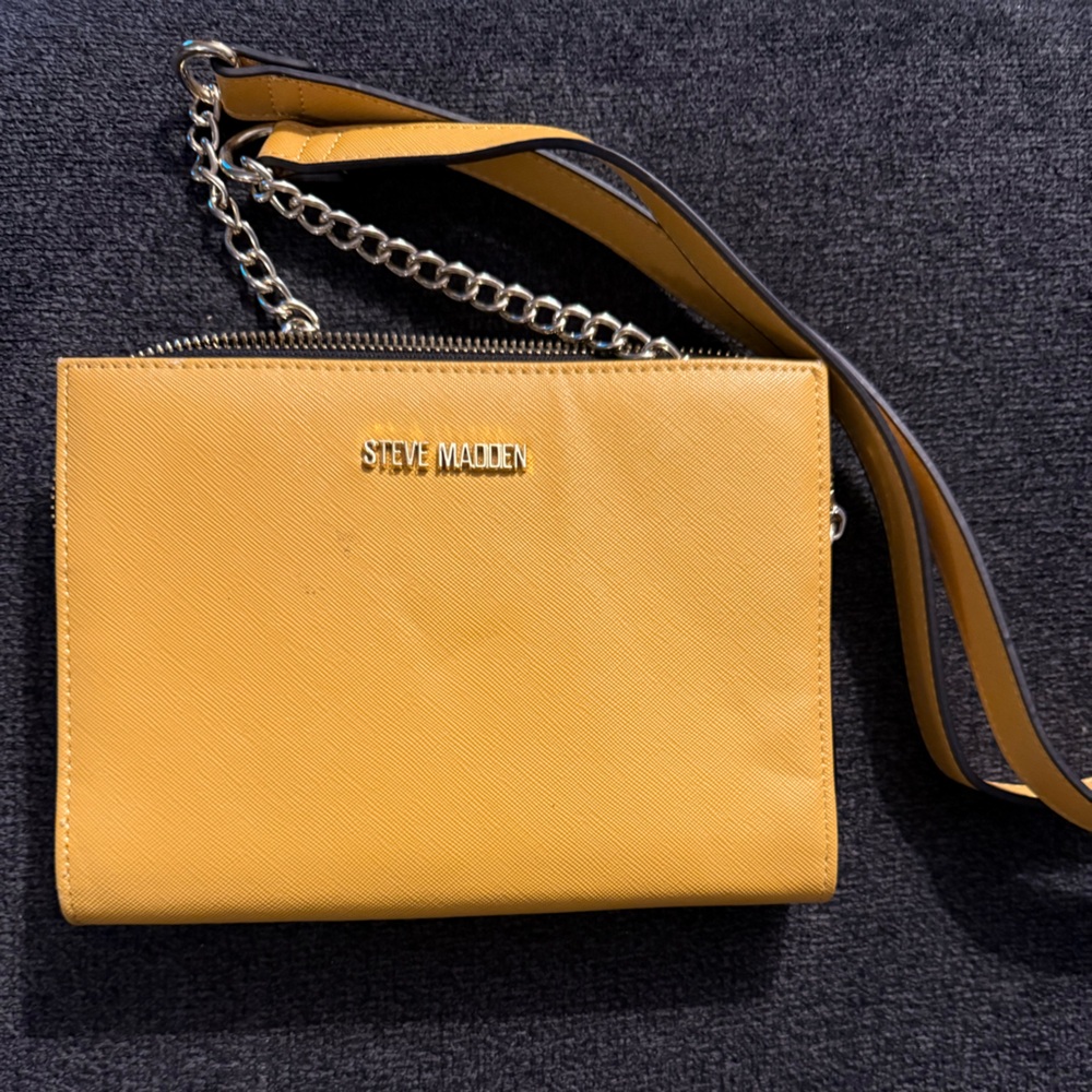 Steve Madden Mustard Yellow Crossbody Bag